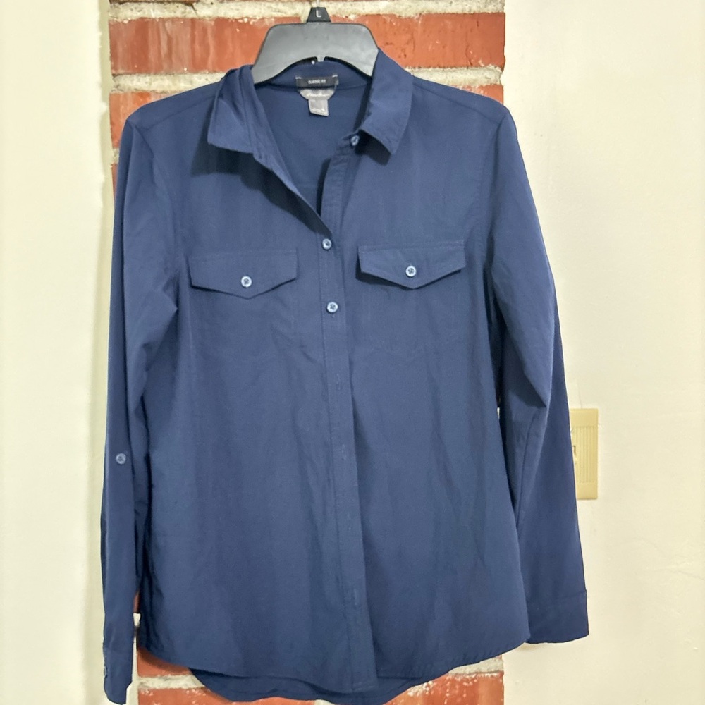 Eddie Bauer Blue Women's Blouse